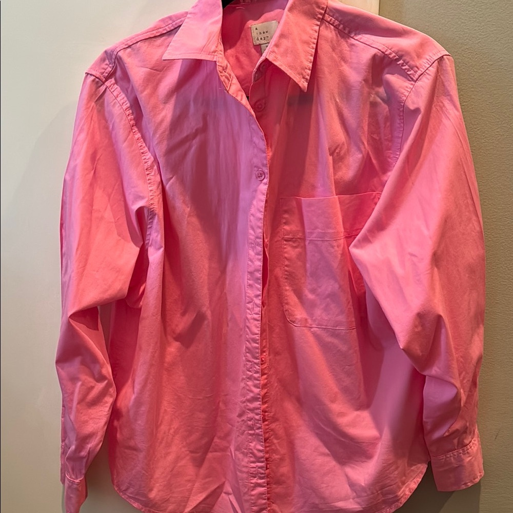 Pink Button-Up Shirt